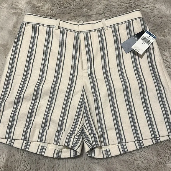 NWT Ralph Lauren Linen Blend Pinstripe Shorts - Picture 6 of 7